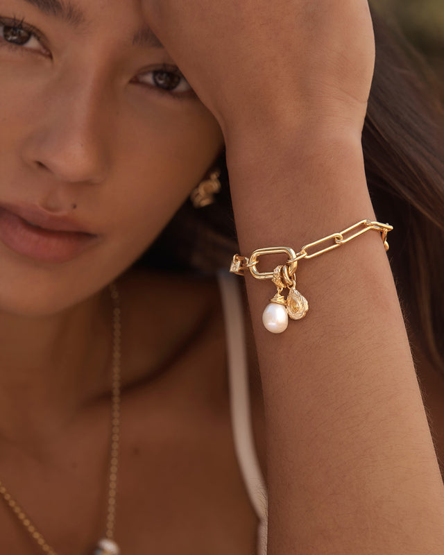 18k Gold Vermeil With Love Annex Link Bracelet