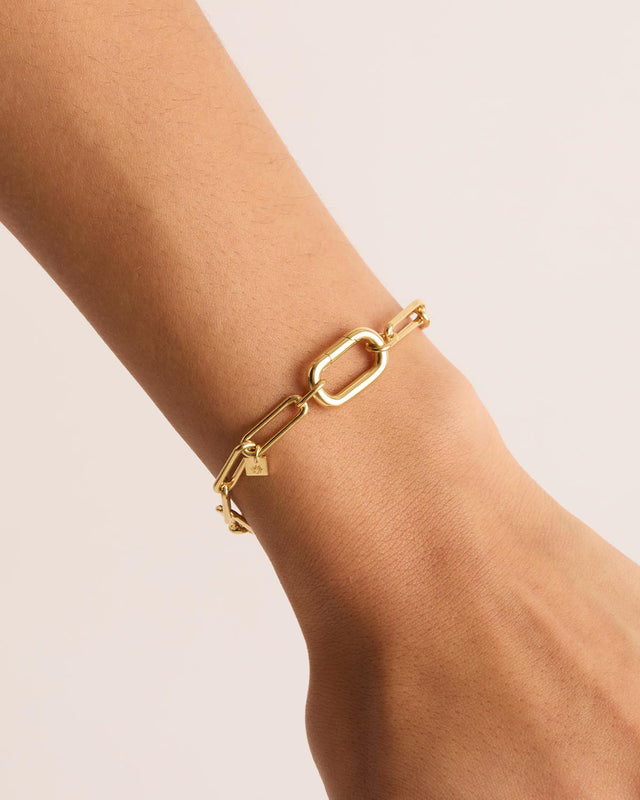 18k Gold Vermeil With Love Annex Link Bracelet