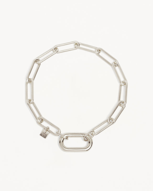 Sterling Silver With Love Annex Link Bracelet