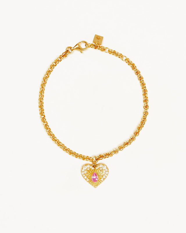 18k Gold Vermeil Connect With Your Heart Bracelet