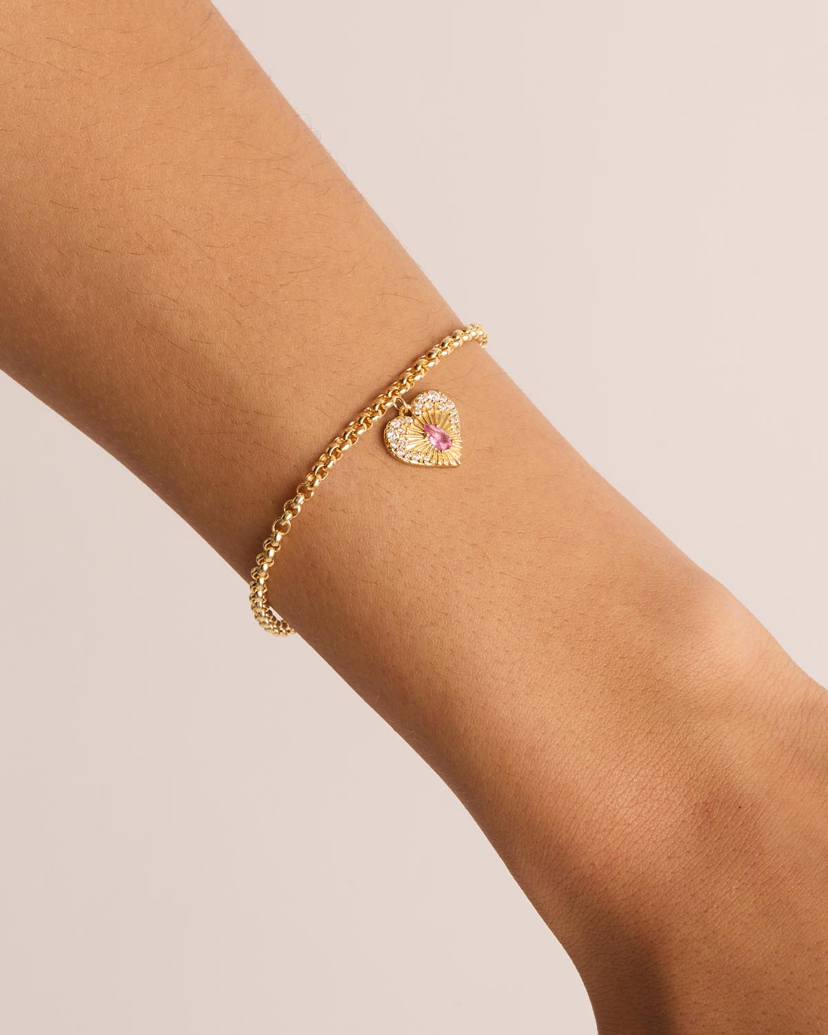 Gold Sacred Heart Nazariya Bracelet – GIVA Jewellery