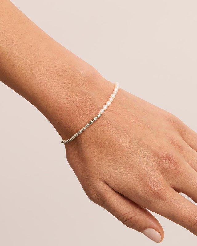 Sterling Silver By Your Side Pearl Bracelet