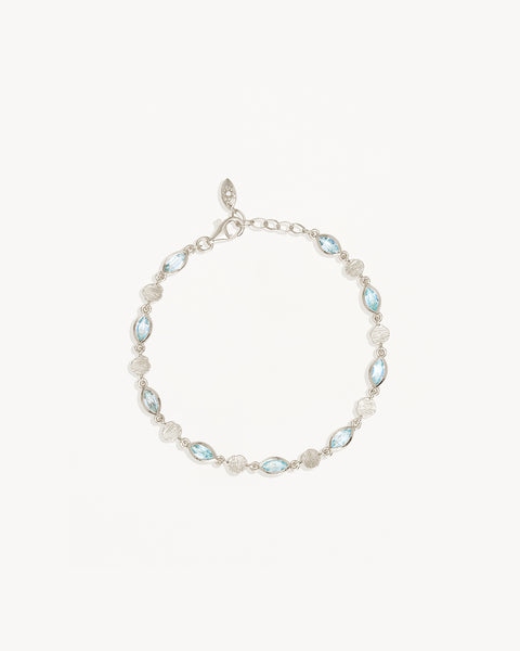 Eye 7 Cord Sterling Silver Bracelet plated in Black Rhodium main image 0