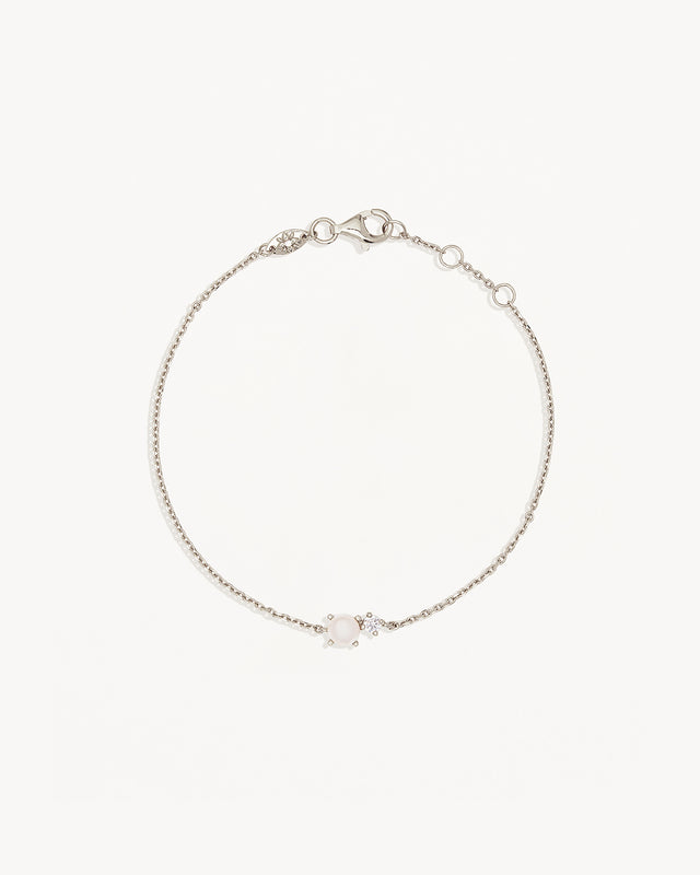 Sterling Silver Serenely Yours Pearl Bracelet