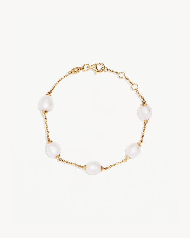 18k Gold Vermeil Harmony Pearl Bracelet