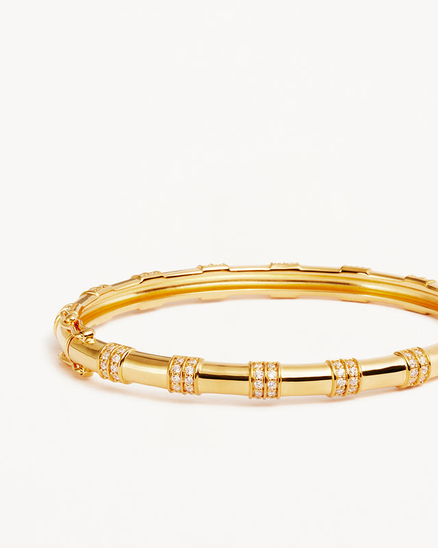 18k Gold Vermeil Shine Bright Hinged Bracelet