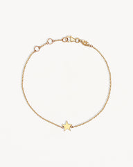 9k Solid Gold Wishing on a Star Bracelet