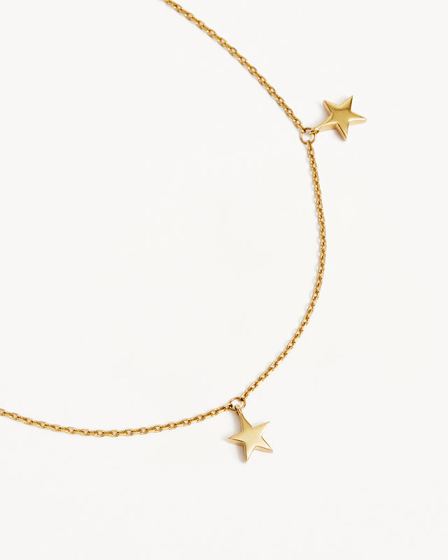 9k Solid Gold Star Bright Bracelet