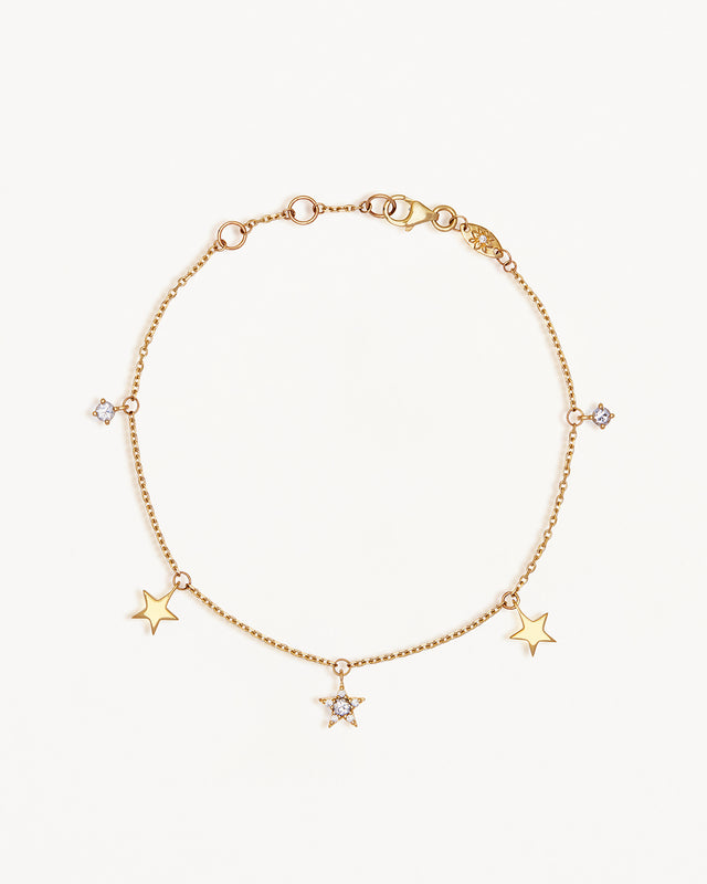 9k Solid Gold Stargazer Lab-Grown Diamond Bracelet