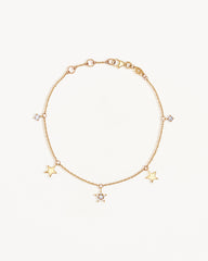 9k Solid Gold Stargazer Lab-Grown Diamond Bracelet