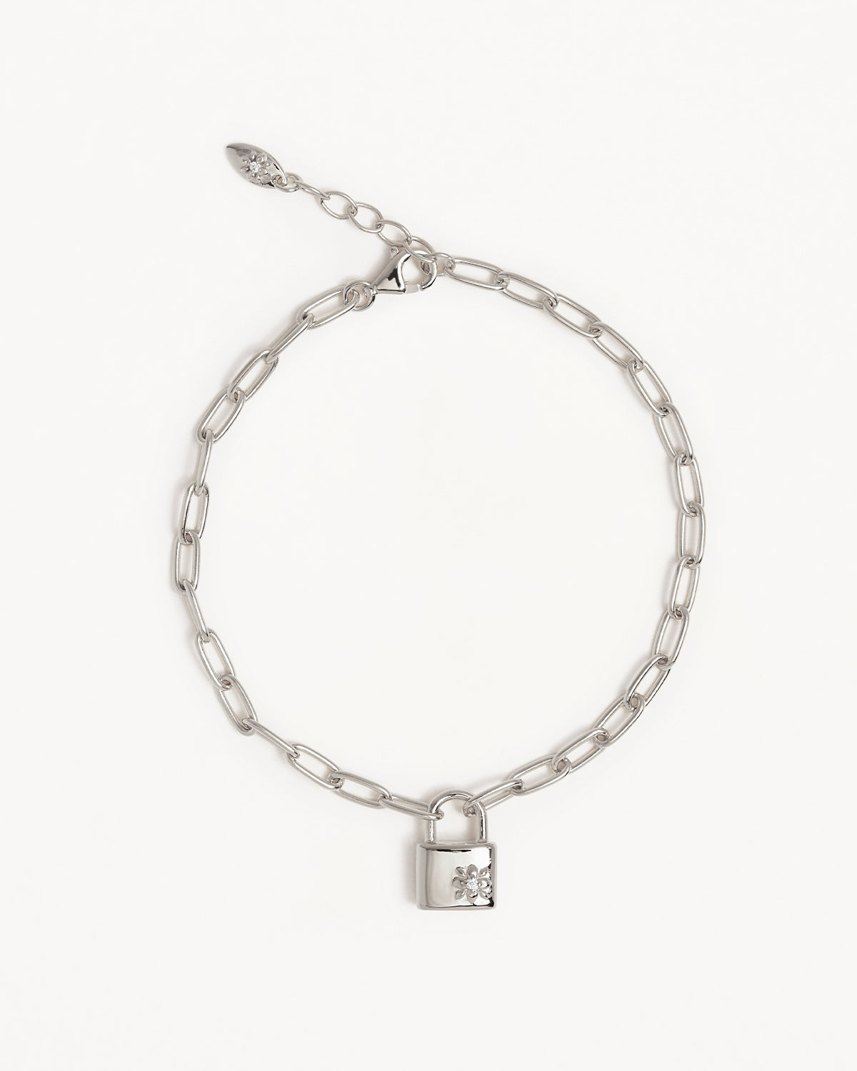 Sterling Silver Promise of Us Lotus Padlock Bracelet – by charlotte