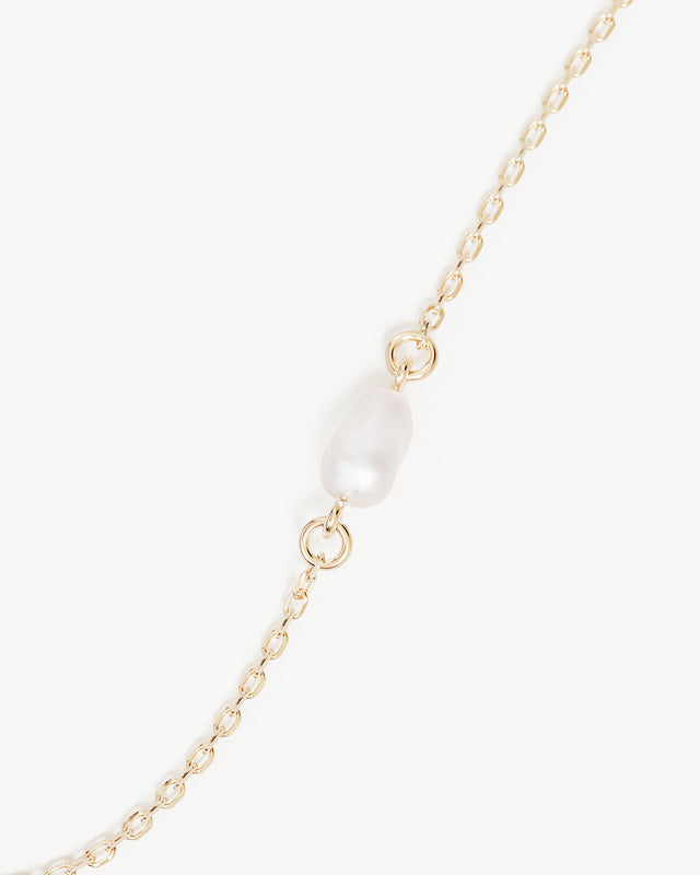9k Solid Gold Serene Dreams Pearl Bracelet