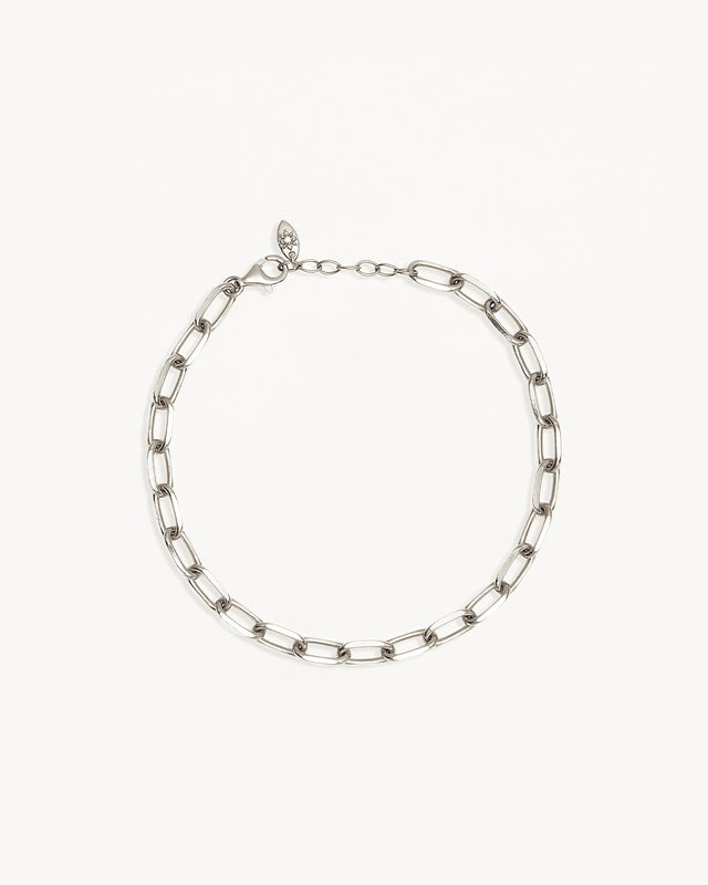 Sterling Silver Fate Link Chain Bracelet