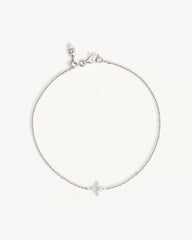 Sterling Silver Crystal Bloom Bracelet