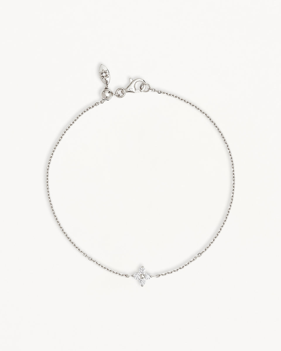 BY CHARLOTTE LOTUS BRACELET SILVER PLATED