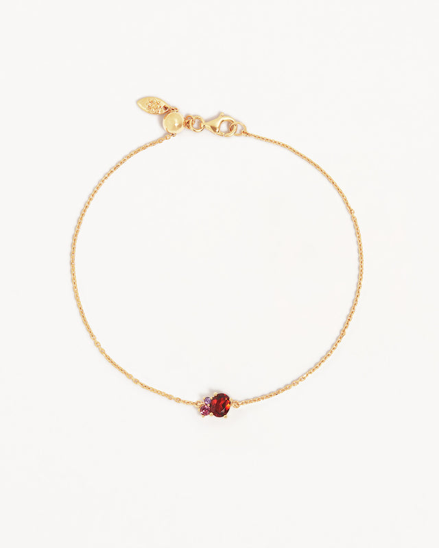 18k Gold Vermeil Kindred Birthstone Bracelet - January
