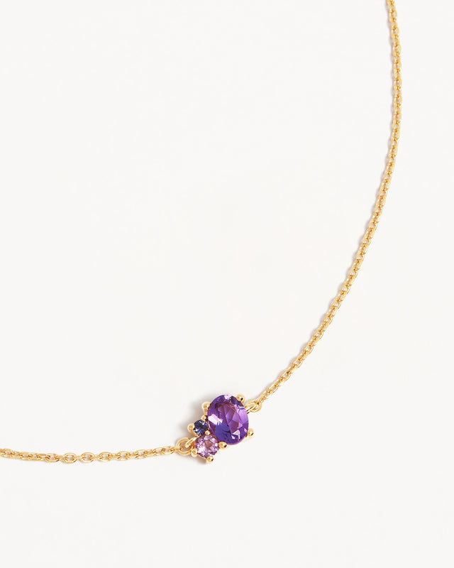 18k Gold Vermeil Kindred Birthstone Bracelet - February