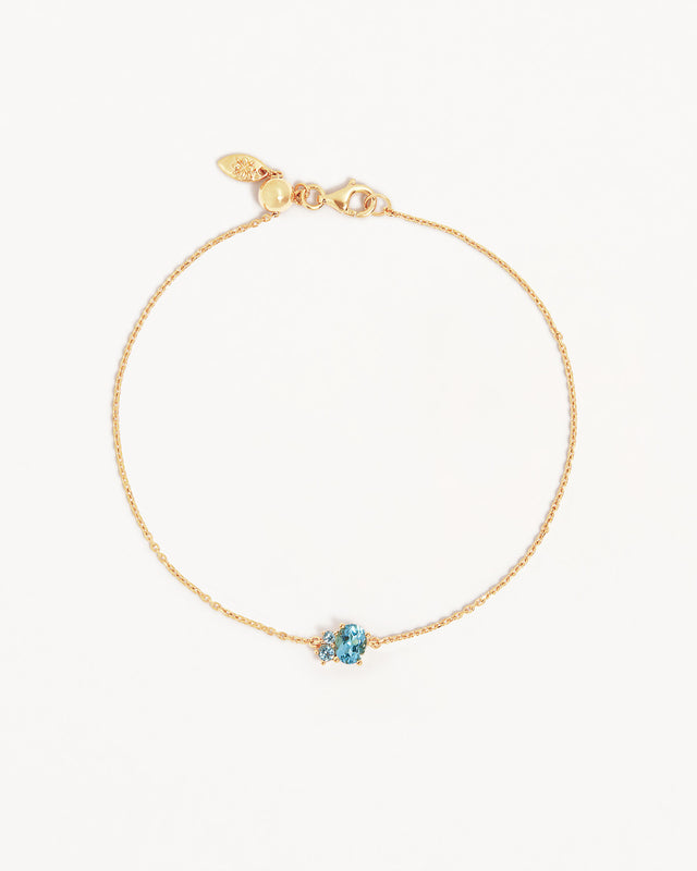 18k Gold Vermeil Kindred Birthstone Bracelet - March