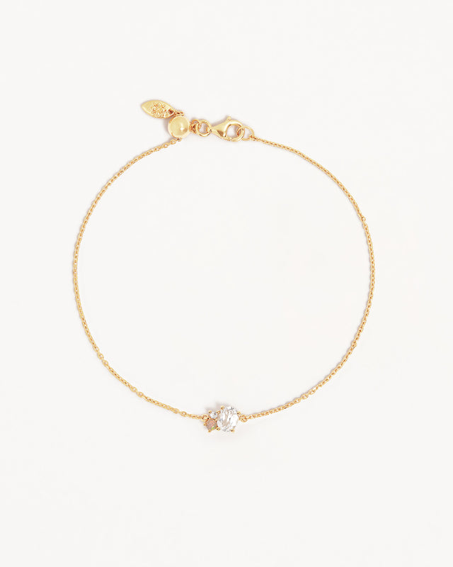 18k Gold Vermeil Kindred Birthstone Bracelet - April
