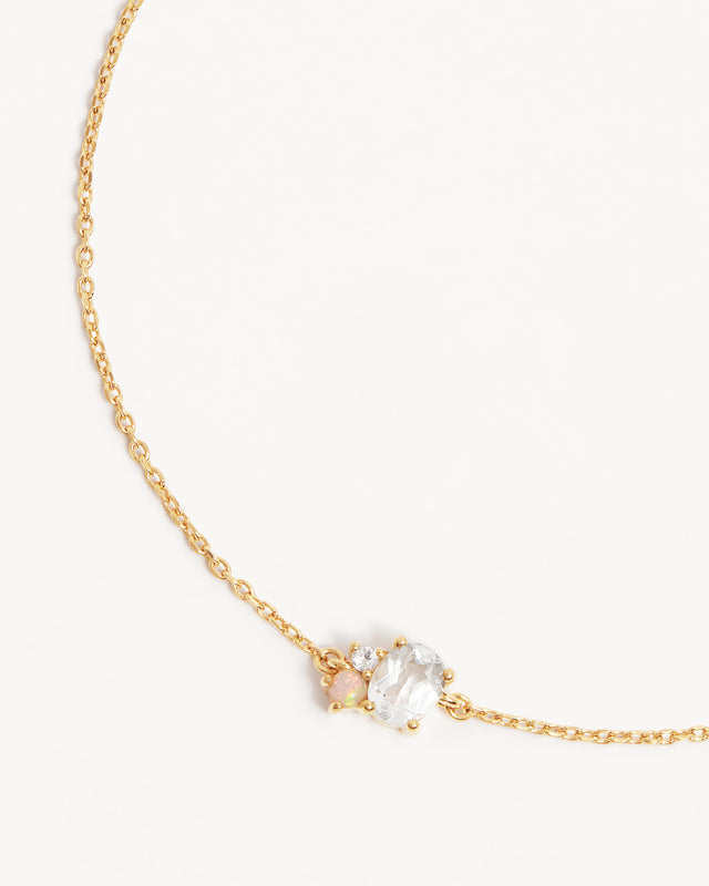 18k Gold Vermeil Kindred Birthstone Bracelet - April