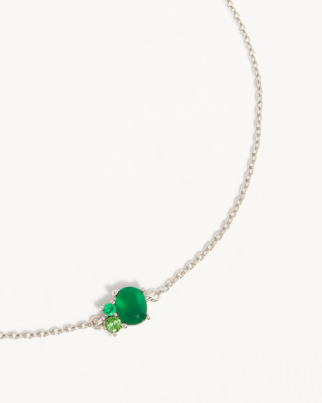 Sterling Silver Kindred Birthstone Bracelet - May