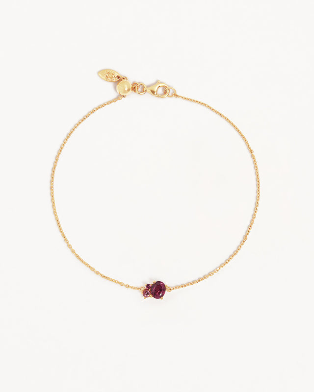 18k Gold Vermeil Kindred Birthstone Bracelet - July