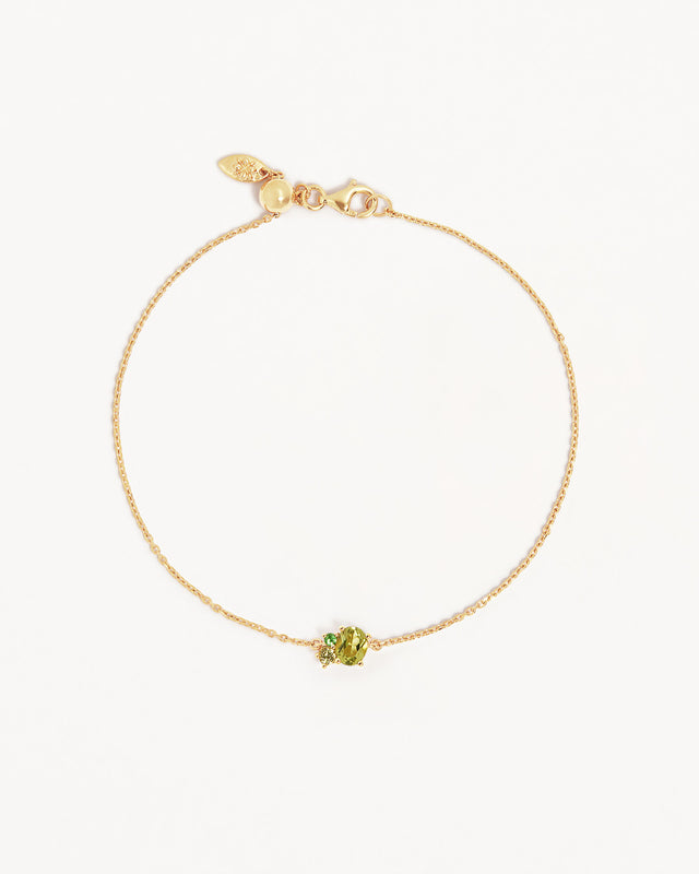 18k Gold Vermeil Kindred Birthstone Bracelet - August