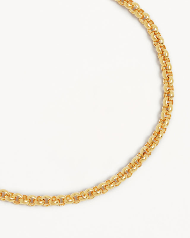 18k Gold Vermeil Belcher Chain Bracelet