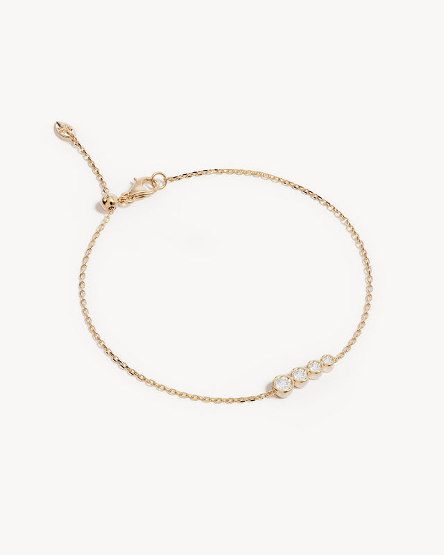 18k Gold Vermeil Crystal Dew Bracelet