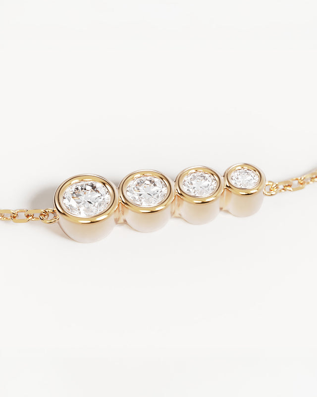 18k Gold Vermeil Crystal Dew Bracelet