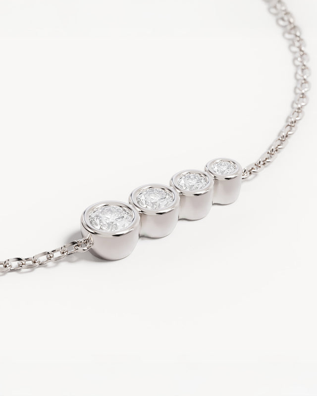 Sterling Silver Crystal Dew Bracelet