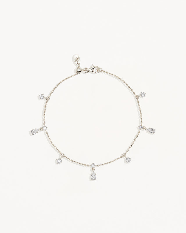 Sterling Silver No Rain, No Flowers Bracelet