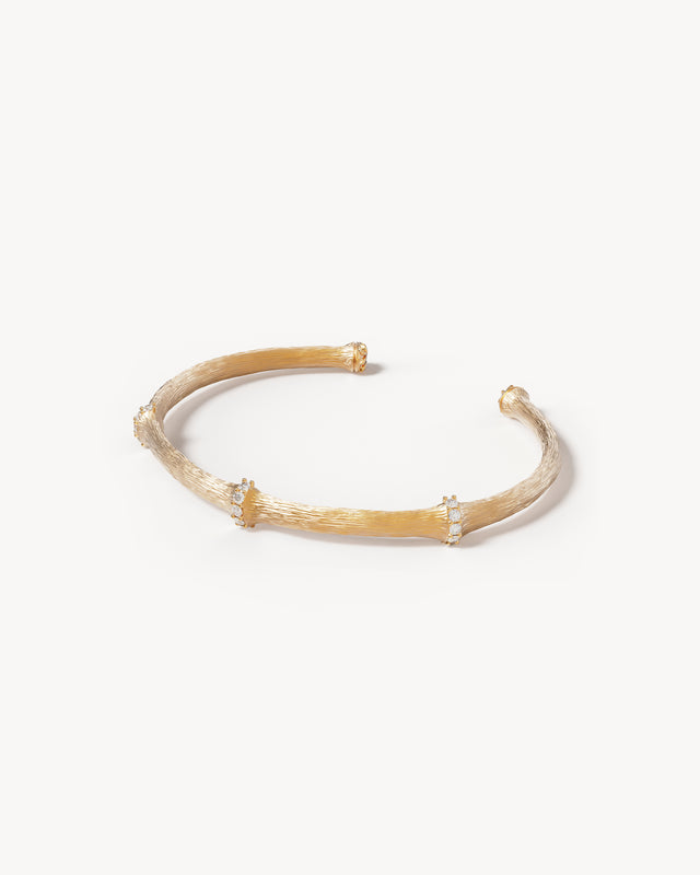 18k Gold Vermeil Intertwined Cuff
