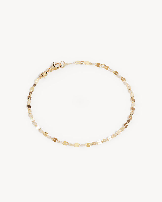 18k Gold Vermeil Light Catcher Sparkle Chain Bracelet