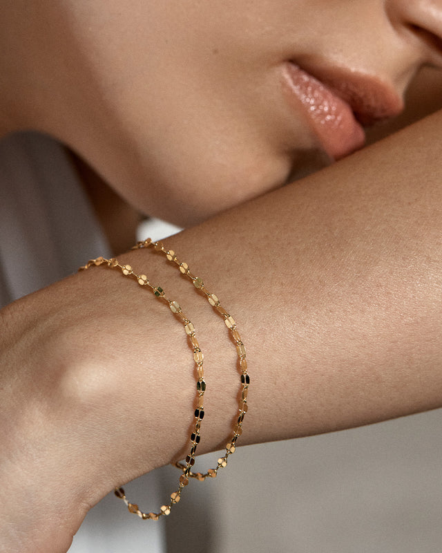 18k Gold Vermeil Light Catcher Sparkle Chain Bracelet