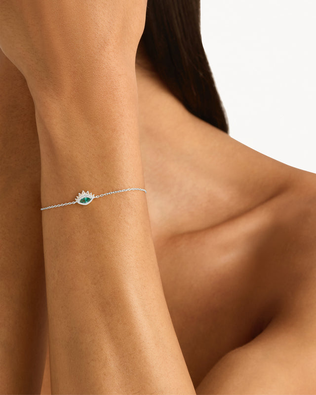 Sterling Silver Hope and Protection Bracelet