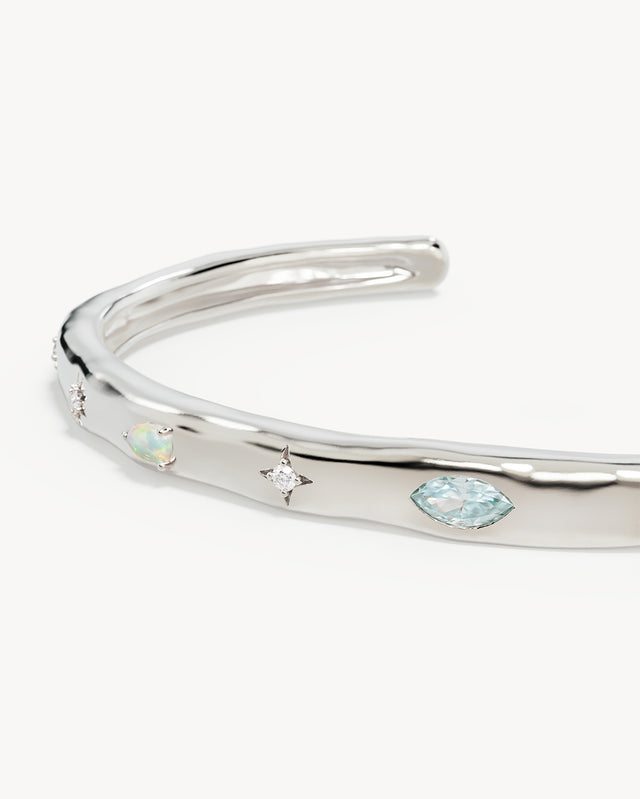 Sterling Silver Hope and Protection Cuff