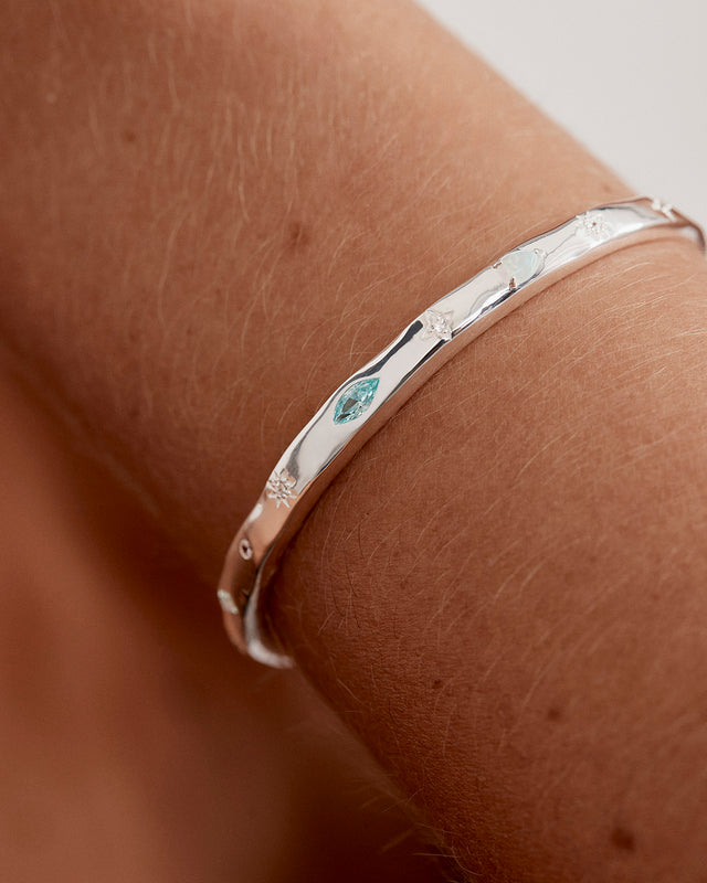 Sterling Silver Hope and Protection Cuff