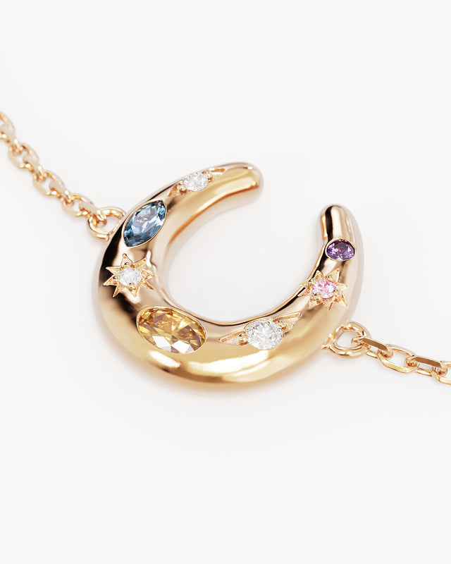 18k Gold Vermeil Lucky Horseshoe Bracelet