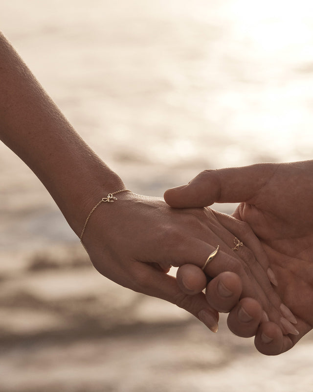 18k Gold Vermeil Forever More Bow Bracelet