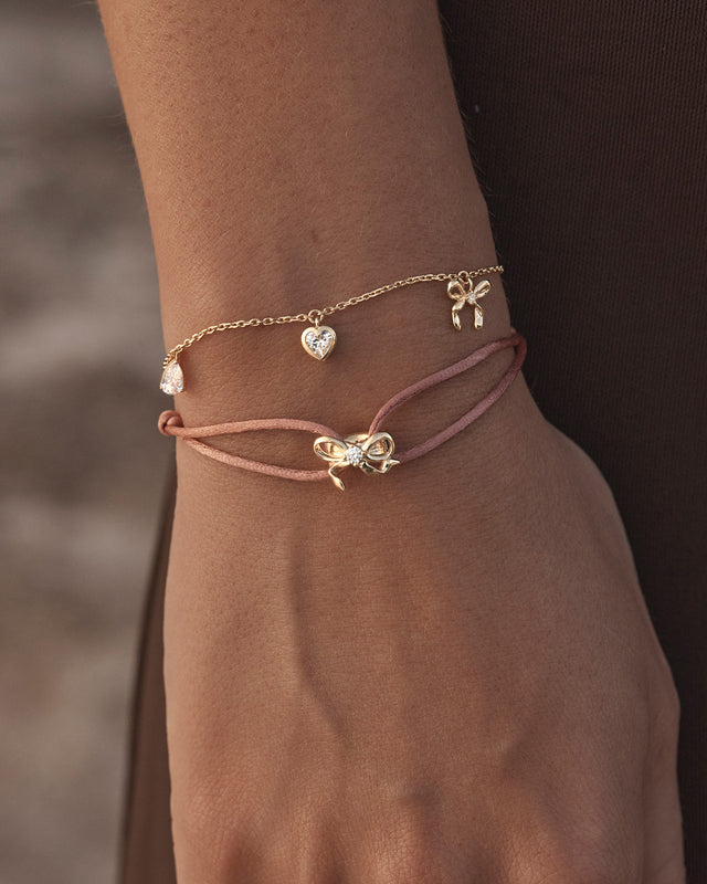 18k Gold Vermeil Forever Yours Charm Bracelet