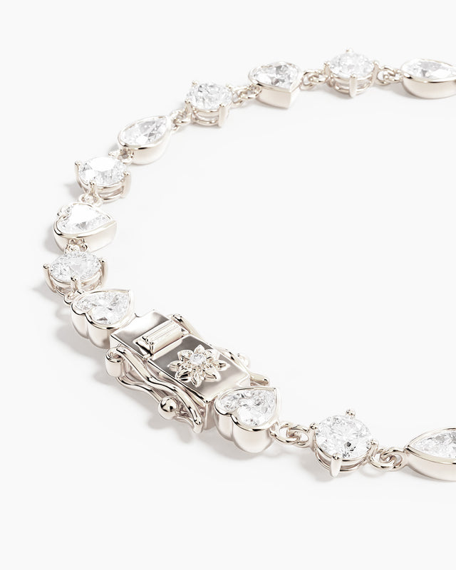 Sterling Silver Dream Lover Tennis Bracelet