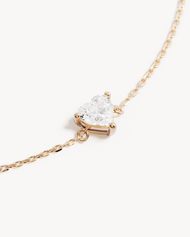 9k Solid Gold My Heart and Yours Bracelet