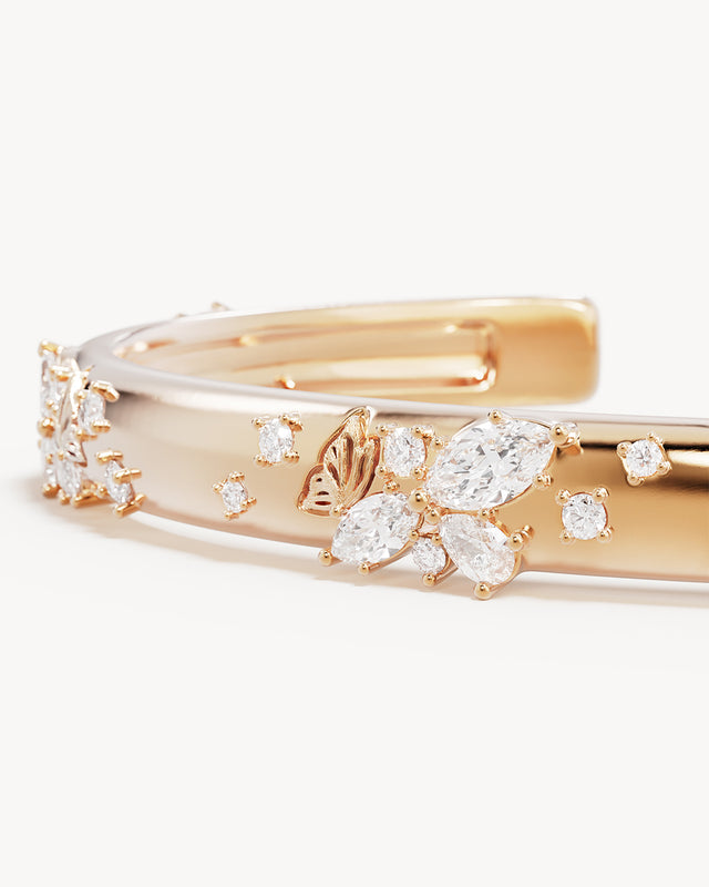 18k Gold Vermeil With Wings I Fly Cuff