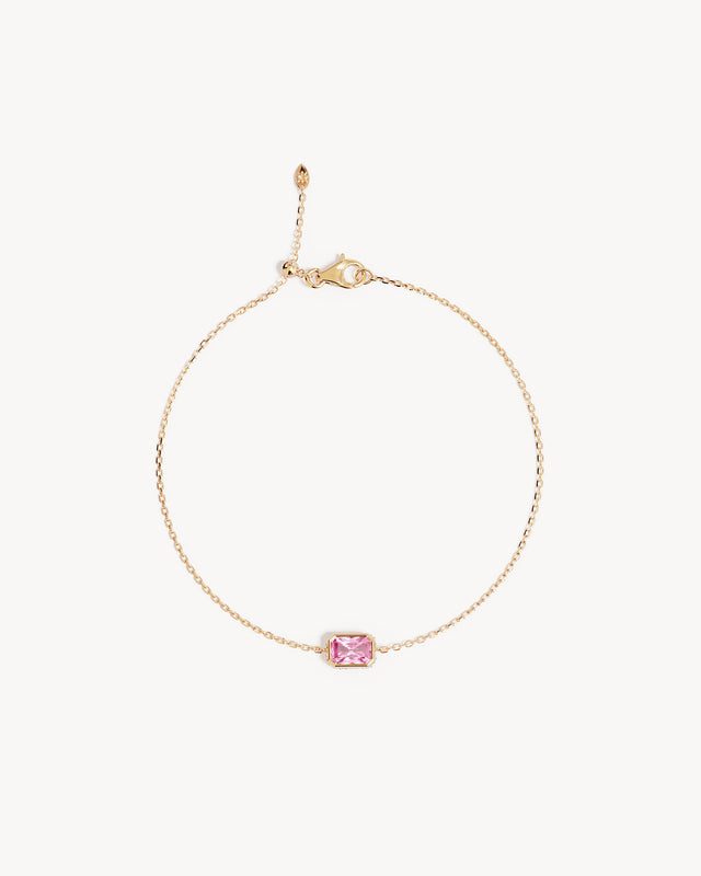 9k Solid Gold Deeply Loved Sapphire Bracelet