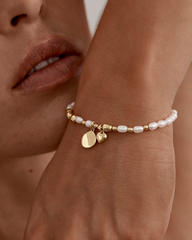 18k Gold Vermeil Love Unbound Pearl Bracelet