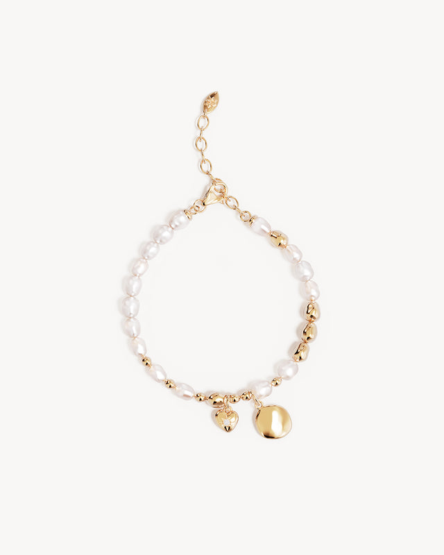 18k Gold Vermeil Love Unbound Pearl Bracelet