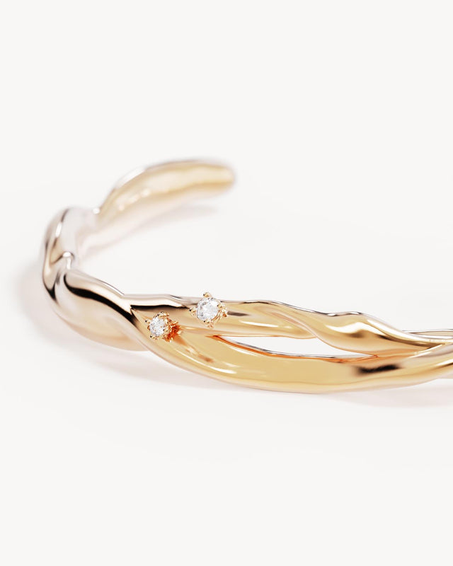 18k Gold Vermeil Dancing Tides Cuff
