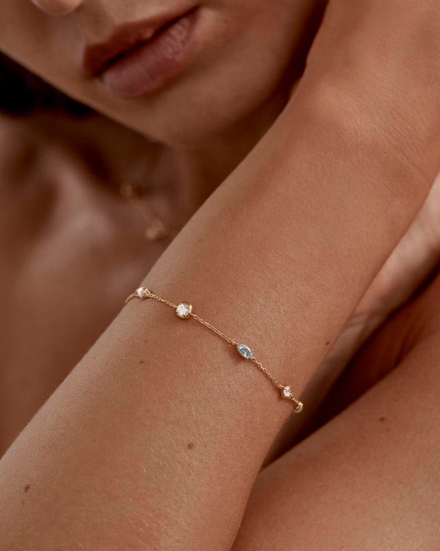 18k Gold Vermeil Breathe in Stillness Bracelet