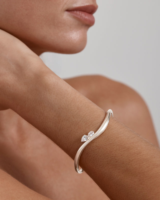 Sterling Silver Celestial Path Cuff